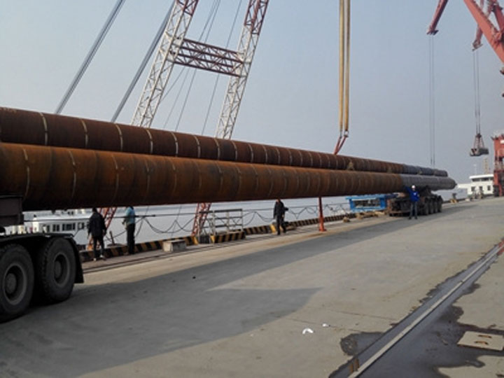 S355jr Carbon Steel SSAW Steel Pipe Pile